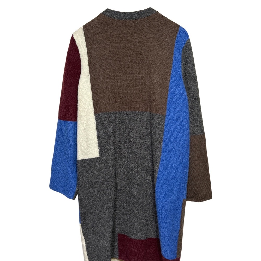 Le Lis Colorblock Patchwork Long Open Front Cardi… - image 6